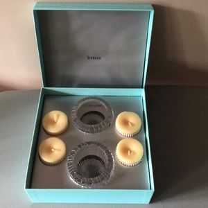 New in Box Tiffany Crystal Votives|Scented Candles
